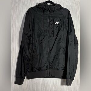 Nike Men's Black Windbreaker Jacket